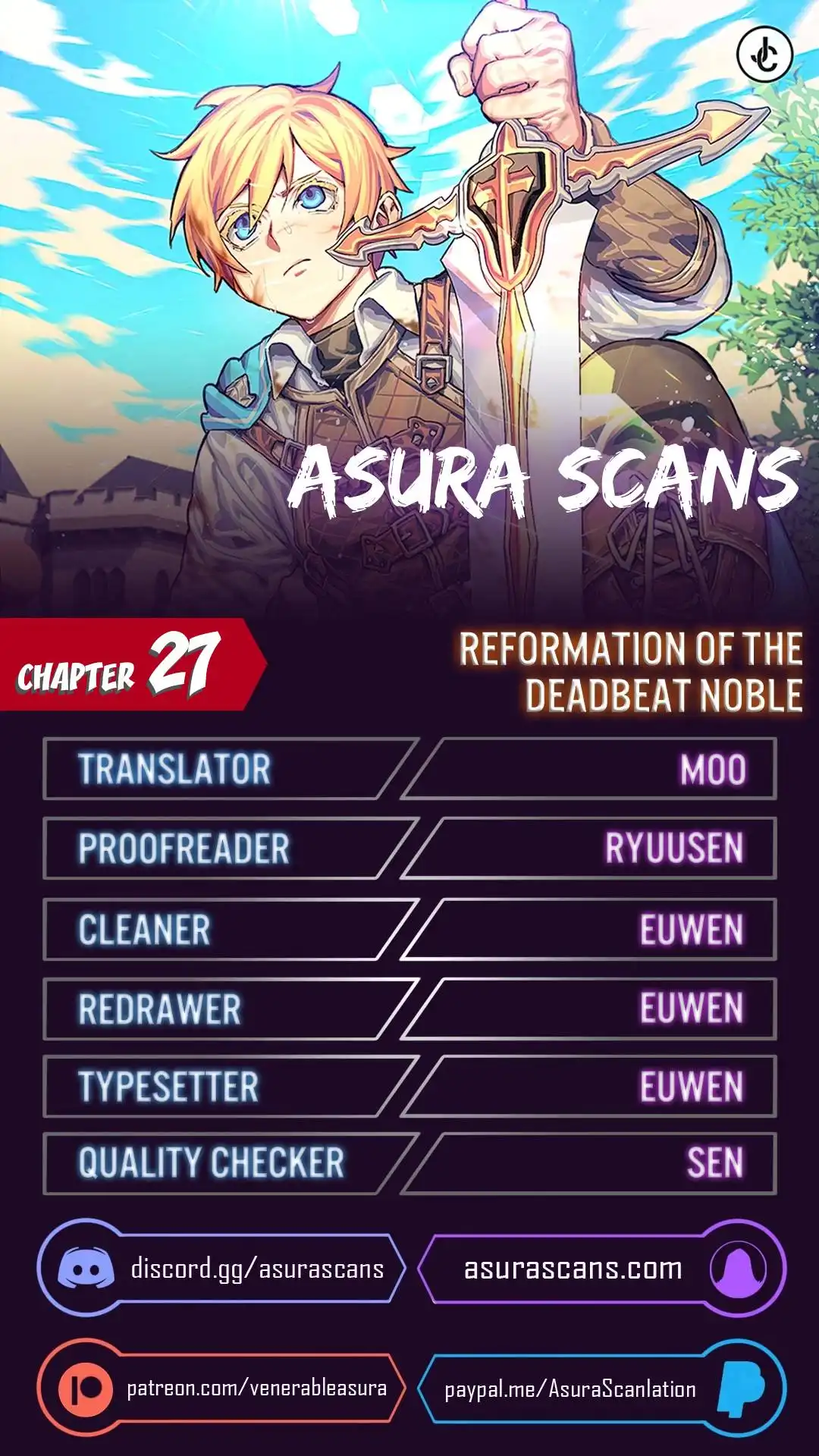 Reformation of the Deadbeat Noble Chapter 27 Page 1