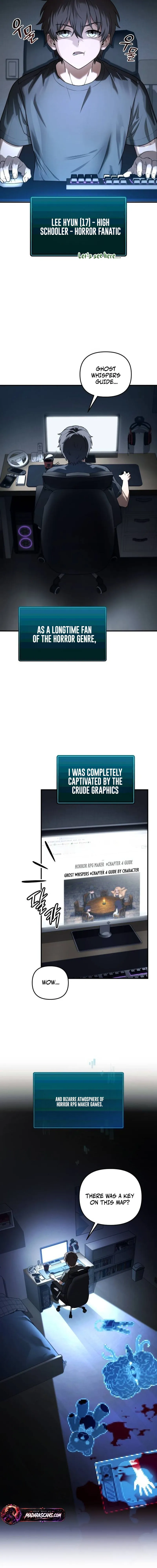 Surviving in an RPG Maker Horror Game Chapter 1 Page 7