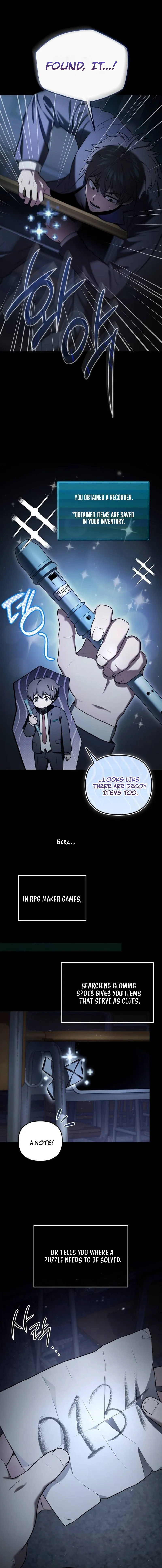 Surviving in an RPG Maker Horror Game Chapter 1 Page 14
