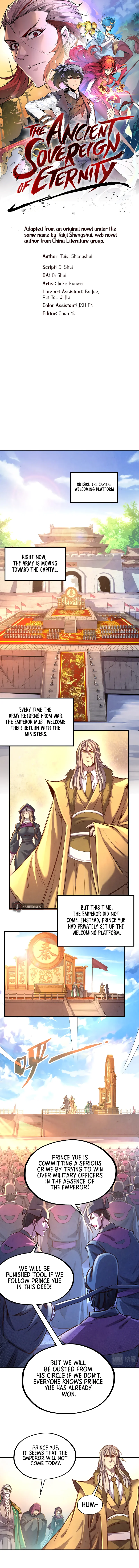 The Ancient Sovereign of Eternity Chapter 108 Page 1