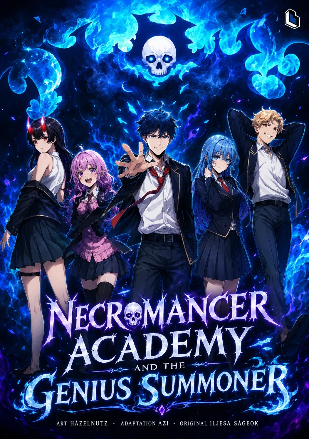 Necromancer Academy and the Genius Summoner Manga Cover