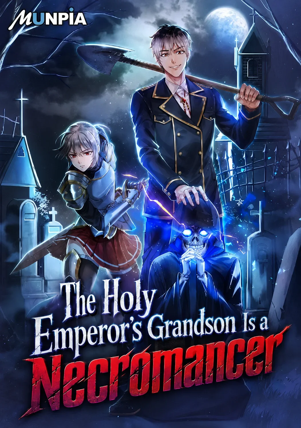 The Holy Emperor's Grandson Is a Necromancer Manga Cover